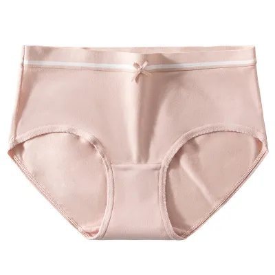 Women Simple Breathable Non-Marking Cotton Antimicrobial Panties
