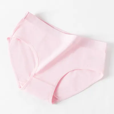 Women Simple Breathable Non-Marking Cotton Antimicrobial Panties