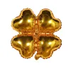 Four-Leaf Clover Heart-Shaped Gold