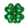 Four-Leaf Clover Heart-Shaped Green