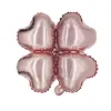 Four-Leaf Clover Heart-Shaped Rose Gold