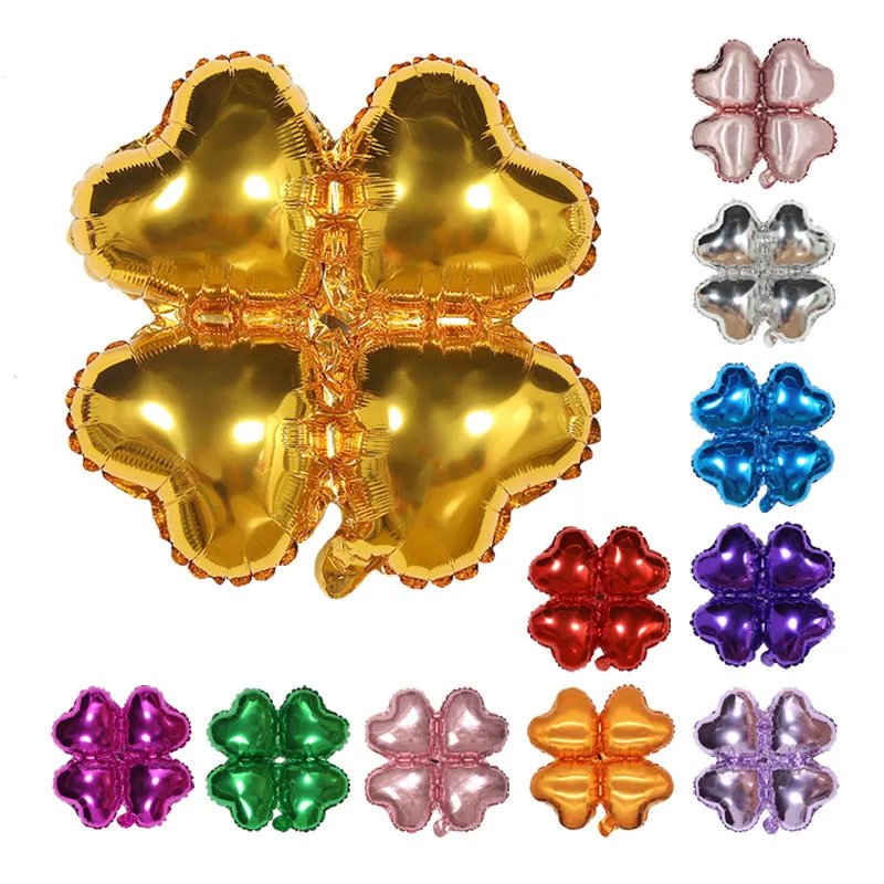 Wedding Party Four-Leaf Clover Aluminum Film Balloon Decoration 50-Set