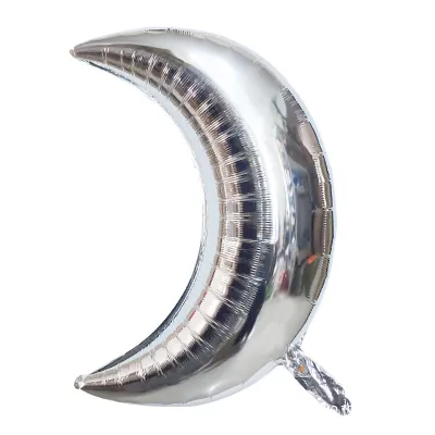 28 Inch Moon Shaped Aluminum Balloon Wedding Festival Birthday Party Atmosphere Layout 50-Bag