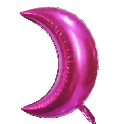 28 Inch Moon Shaped Aluminum Balloon Wedding Festival Birthday Party Atmosphere Layout 50-Bag