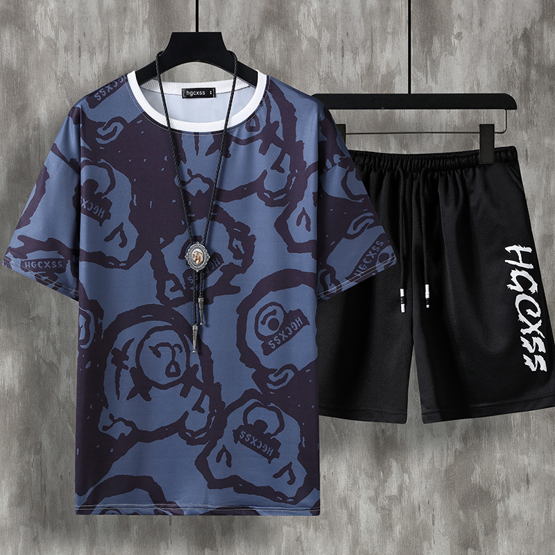 Wholesale Men Fashion Casual Bear Print Plus Size Short