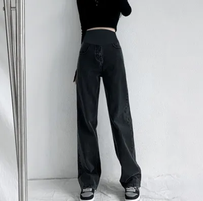 Pregnant Women Casual Straight Denim Jeans