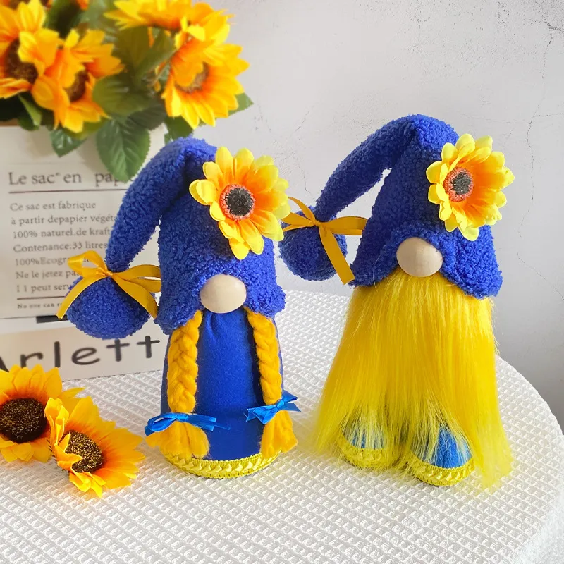 Creative Sunflower Doll Ornaments Party Gifts Simple Plastic Cloth