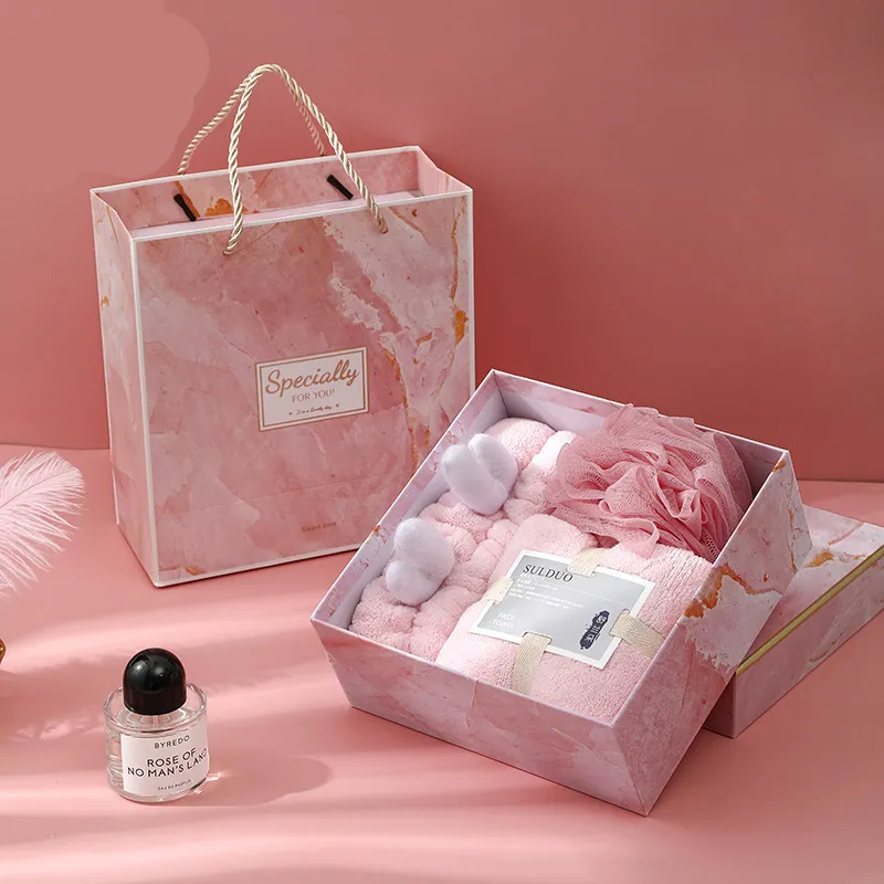 Creative Coral Fleece Towel Gift Set for Party