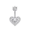 Peach Heart Middle Round Zircon