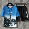 Snow Mountain Tie-Dye Suit Blue