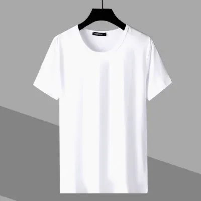 Custom Eco-Friendly Solid Color Short Sleeve T-Shirt for Men and Women Loose Fit Pullover