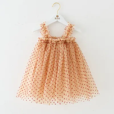 Kids Toddler Girls Cute Sequins Mesh Sleeveless Party Tutu Princess Dress