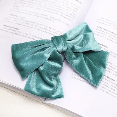 Korean Velvet Big Bow Hair Clip Fashion Women Hairpin