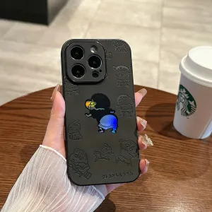 Women Simple Laser Magic Color Apple Mobile Phone Anti-Drop Protective Case