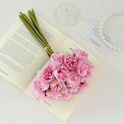 Simple Creative Wedding Simulation 27 Head Tea Bouquet Peony Bouquet