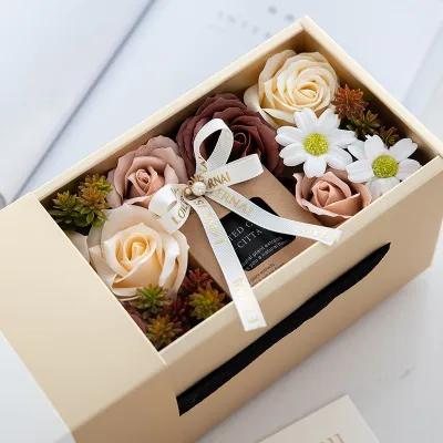 Creative Dried Flower Scented Candle Gift Box Party Favor