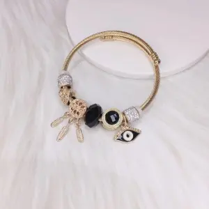 Women Fashion Simple Devil Eye Dreamcatcher Bracelet
