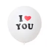 12 Inch I LOVE YOU White Printing (50/Bag)