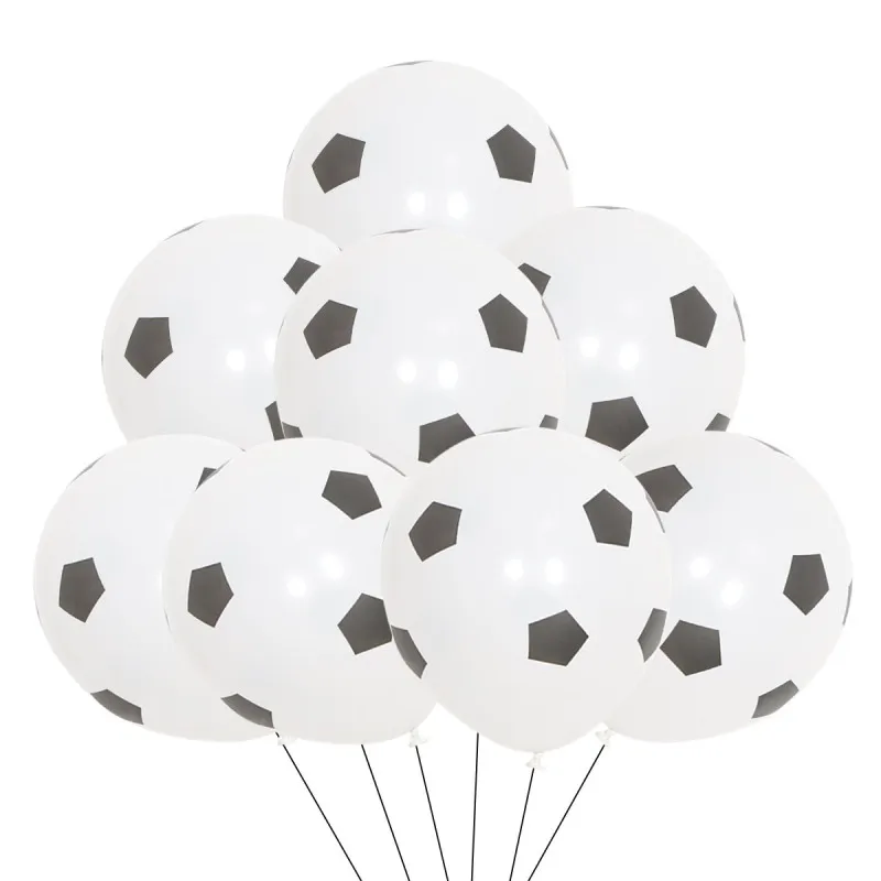 2.8G 12 Inch Party Venue Layout Round Latex Football Printed Balloon Decoration 100-Bag