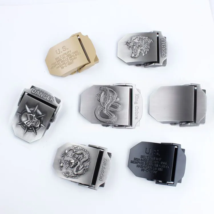Men Fashion Business Metal Alloy Belt Buckle Automatic Coarse