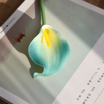 Simple Creative Home Wedding Simulation Mini Calla Yellow Core Plastic Bottle Flower Decoration