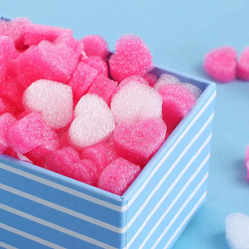 Simple Creative Candy Box Heart-Shaped Foam Ball Filler 50-Bag Party Wedding Packaging Material