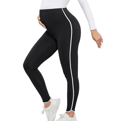 Pregnant Women Casual High Waist Elastic Yoga Leggings