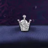Small Crown Silver Brooch