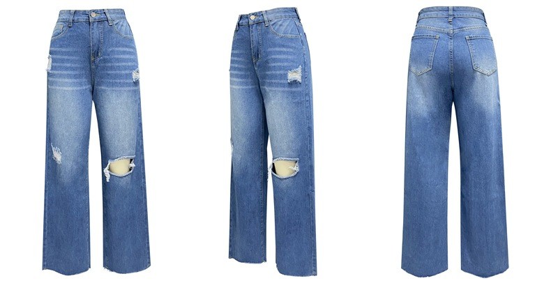 パンツ TSY RIPPED WIDE STRAIGHT DENIM INDIGO L fit=scale-down,w=1200