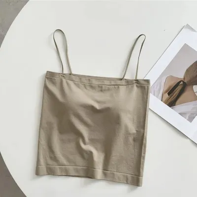 Solid Color Summer Basic Women Spaghetti Strap Camis Tank Top