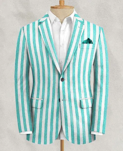 Men Slim Fit Plaid Suit Jacket Long Sleeve Lapel Party Casual