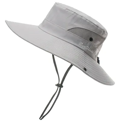 Neutral Outdoor Mountaineering Sunshade Bucket Hat Dome Cotton And Polyester