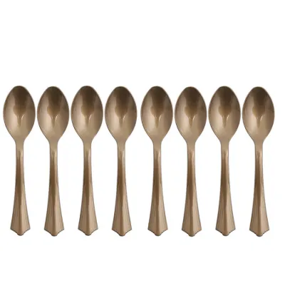 Bronzing Dot White Theme Party Disposable Tableware