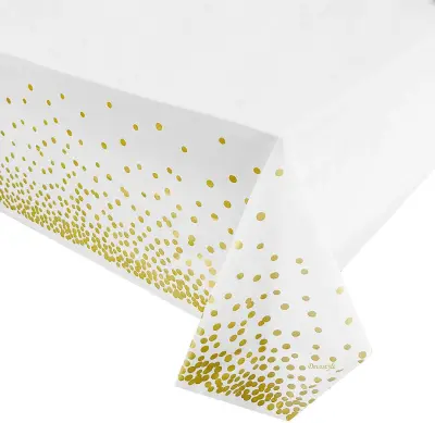 Bronzing Dot White Theme Party Disposable Tableware