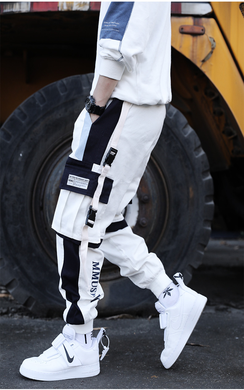 Wholesale Mem Fashion Casual Colorblock Plus Size Jogger