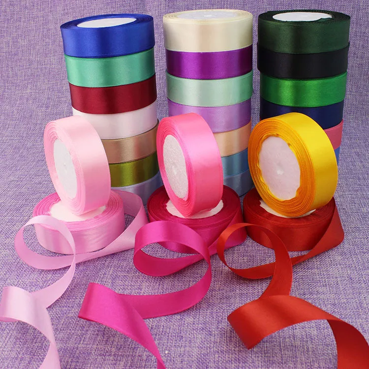 2.5Cm Multicolor Polyester Wedding Party Gift Decorative Ribbon