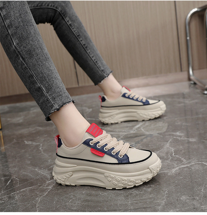 Wholesale Women Fashion Casual Color Block Breathable Thick