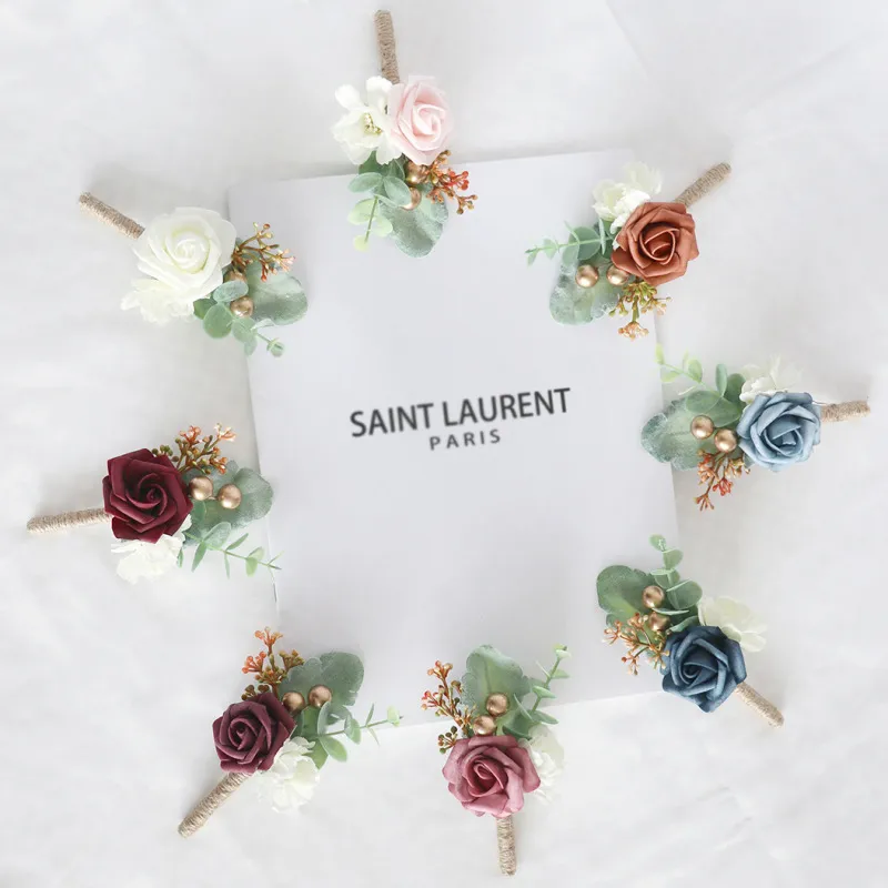 Creative European Style Wedding Simulation Corsage Decoration