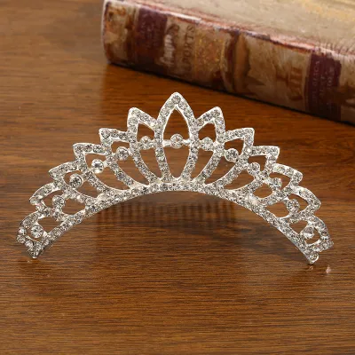 Kids Girls Cute Sweet Party Crown Pearl Rhinestone Headwear