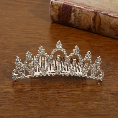 Kids Girls Cute Sweet Party Crown Pearl Rhinestone Headwear