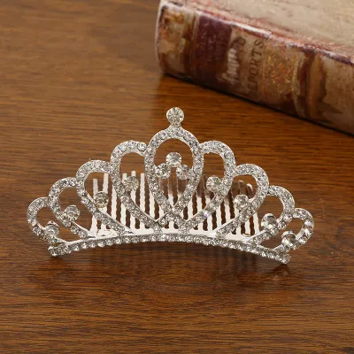 Kids Girls Cute Sweet Party Crown Pearl Rhinestone Headwear