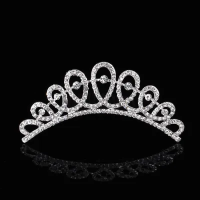 Kids Girls Cute Sweet Party Crown Pearl Rhinestone Headwear