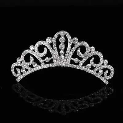Kids Girls Cute Sweet Party Crown Pearl Rhinestone Headwear