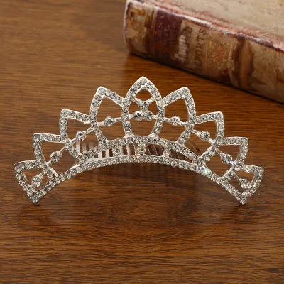 Kids Girls Cute Sweet Party Crown Pearl Rhinestone Headwear