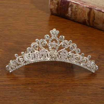 Kids Girls Cute Sweet Party Crown Pearl Rhinestone Headwear