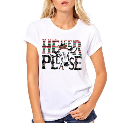 Women's Casual Cute Footprint Short-Sleeved T-Shirt