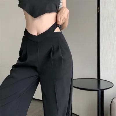 Women's Ice Silk Wide-Leg Casual Summer High Waist Loose Pants