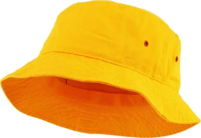 Custom Solid Color Cotton Bucket Hat