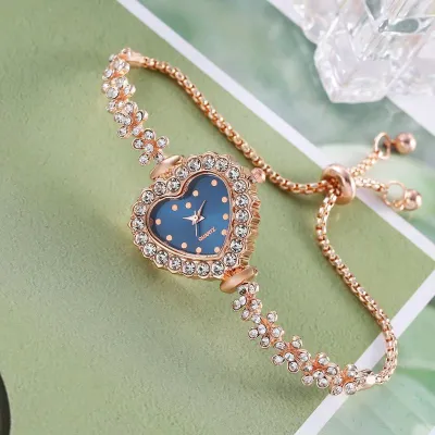 Women Elegant Rhinestone Fashion Bracelet Watch