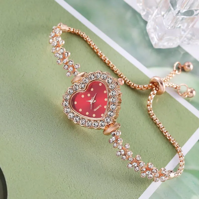 Women Elegant Rhinestone Fashion Bracelet Watch